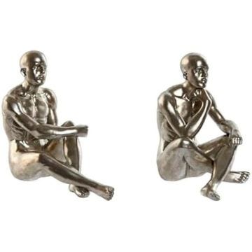 Figurine décorative - HOME ESPRIT - Multicolore - 19 x 13,5 x 22 cm - Lot de 2 unités - Intérieur