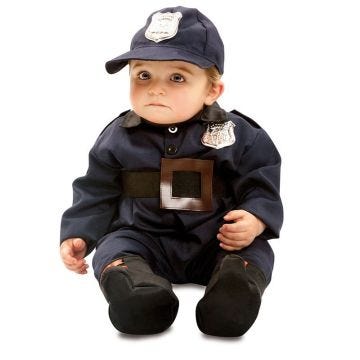 Déguisement bébé policier - NO NAME - Police prisonnier - Bleu - Polyester - Intérieur