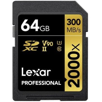 Carte Flash - LEXAR - 933021 - 64 Go - SDHC - Classe 3 (U3)