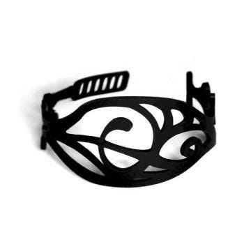 Bracelet - APARA - Glamour - Silicone d'origine minérale - Noir - Femme