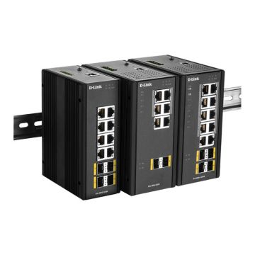 Commutateur Géré - D-Link - DIS-300G-14PSW - 10 Ports - Gigabit Ethernet - PoE+