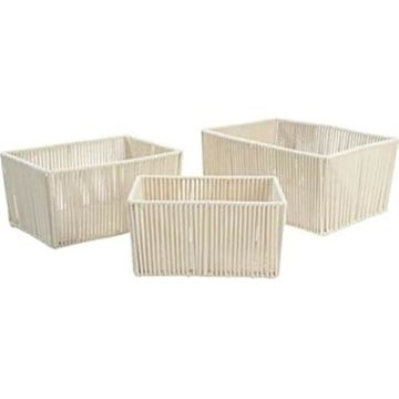 Jeu de paniers - DKD HOME DECOR - Standard - Coton - Métal - Beige