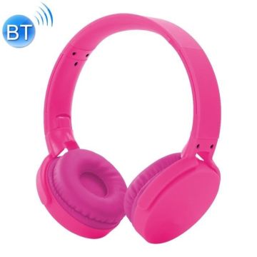 Casque Bluetooth sans Fil Pliable Son Stéréo Mains Libres Entrée Jack Rose YONIS