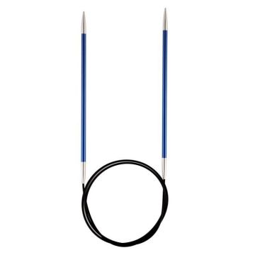 KnitPro Knit Pro 120 cm x 2.75 mm goupilles de Tricotage circulaires fixées en Aluminium Zing, Orange Bois, 33 x 3,5 x