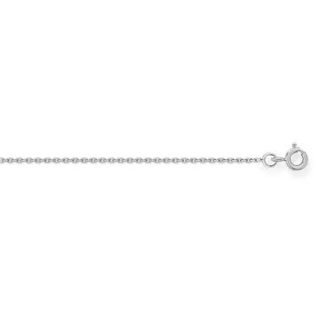 Chaine - BRILLAXIS - Chaîne or blanc maille forçat 9 carats - Couleur de la matière:Blanc Taille/Longueur:40 cm