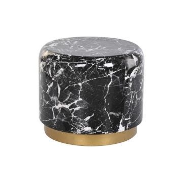table d'appoint moderne noir fer 50 cm - Couleur:NOIR