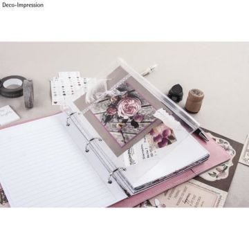 Housse en plastique - sct.-LS - A5 - 2 pièces - Blanc - Agenda personnel