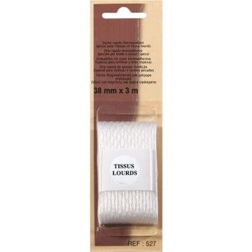 Ourlet thermocollant - Non spécifié - 38mm x 3m - Pratique - Facile à fixer - Tissus lourds