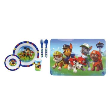 PAT'PATROUILLE - Ensemble repas avec couverts + set de table