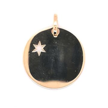 Pendentifs et Médailles enfant - BRILLAXIS - Pendentif Brillaxis étoile 16 mm - Couleur de la matière:Jaune