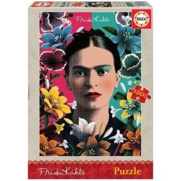 Puzzle 1000 pièces Frida Kahlo - EDUCA - Thème Humains, personnages et célébrités - Multicolore