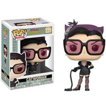 Figurine Funko Pop! DC Comics - Bombshells: Catwoman avec un fouet - FUNKO - 10 cm - Noir