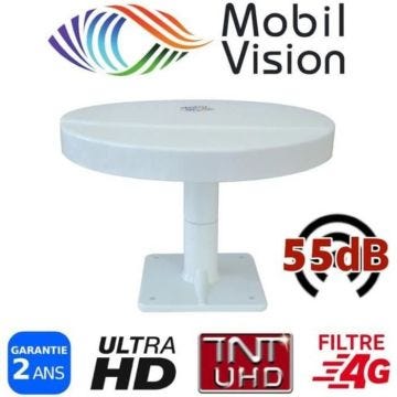 Antenne HD Omnidirectionnelle - HD4K - Omnivision - Sensibilité 55dB - Ultra HD - Camping Car