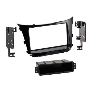 Façade d'autoradio 2-DIN avec vide poche pour Hyundai Elantra/i30 2012-2017