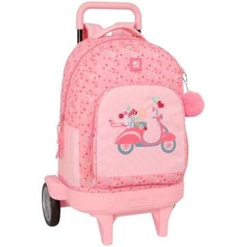 Sac à Dos à roulettes - SAFTA - Moos Passion - Compact évolution - Amovible - Idéal pour Enfants