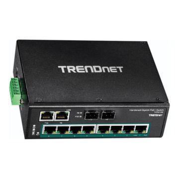 Commutateur Ethernet - TRENDNET - TI-PG102 - 10 Ports - Modulaire - POE+