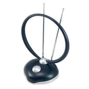TM Electron tmant013 – Antenne amplifié de TV pour intérieur couleur noir