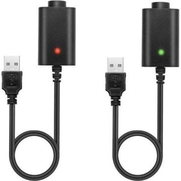 2 Câble USB Chargeur pour Cigarette Électronique Ego- T/Ego- C/Ego- W/Ego Twist et Tout 510 Thread Batteries/sans Nicotine Ni Tabac