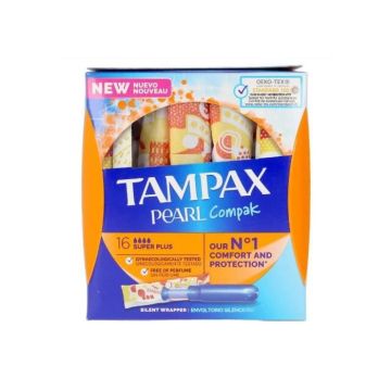 TAMPAX - Tampax Pearl Compak Super Plus Buffer 18 Units
