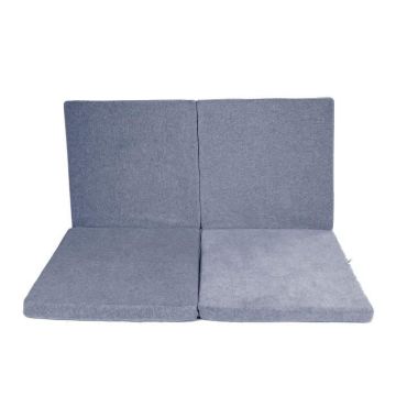 Meowbaby - Tapis de jeu pour enfants et bébés(120x120)- Carré: graphite- Fabriqué En UE