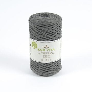 Fil Coton Recyclé - DMC - 4mm - 250g - Couleur 12 - Gris