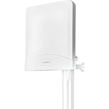 Nedis - Antenne LTE - 3G/4G/5G - Amplification Max. 7dB - 698-960 MHz - 1710-2700 MHz - 3300-3600 MHz - 4800-5000 MHz - Étanche