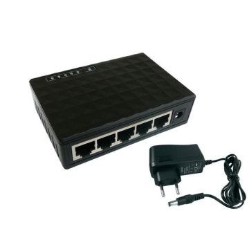 Switch réseau gigabit Lan ethernet 10 100 1000 Mbps 5 ports RJ45 avec Alimentation externe