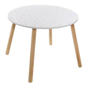 Table enfant "Douceur" à motifs - Blanc - Atmosphera createur d'interieur