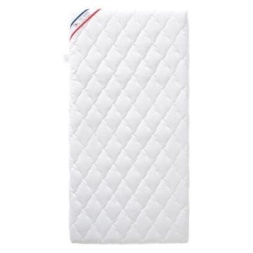 Matelas Bébé Climatisé - 60x120x10 cm - Reversible - Déhoussable - Anti Acarien - Fabrication Française