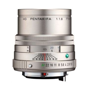 Pentax pour reflex objectif 77mm f/1.8 hd fa limited silver