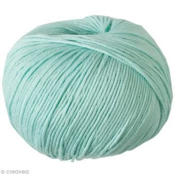 Fil à crocheter - DMC - Natura Yummy Colors - 50 gr - 100% coton - Couleur Aqua