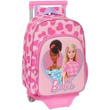 Sac à dos Barbie Love avec chariot - SAFTA - Rose - Synthétique - 26 x 11 x 34 cm