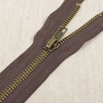 Fermeture éclair - MDC - n°5 - Métal séparable - 100 cm - Marron