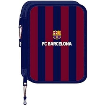 Trousse scolaire SAFTA F.C. Barcelone - 56 outils inclus - pratique et facile à nettoyer
