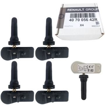 Capteur de pression des pneus - SCHRADER - TPMS préprogrammé - Compatible DACIA et SMART - Noir - Garantie 2 ans