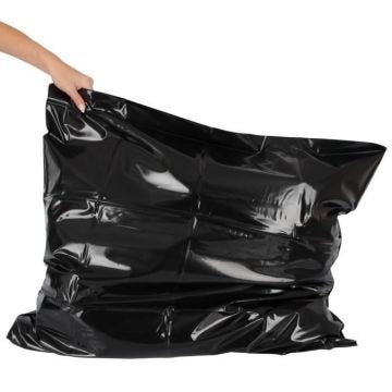 Taie d'oreiller noire en laque - YOU 2 TOYS - Adulte - 80 x 80 cm - 100% chlorure de polyvinyle