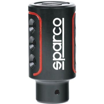 Pommeau de Levier de Vitesse Sparco SPC RACING Noir/Rouge
