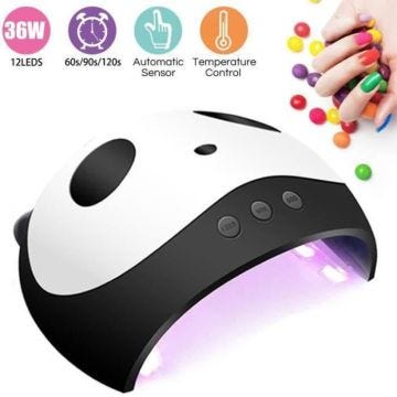 PC19101-36W 12LED Lampe UV LED Sèche Ongles de lumière LED avec minuteur, capteur pour séchage des ongles Kit ongles et des orteil