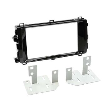Adaptateur de façade 2-DIN Toyota Auris 01/2013 > noir piano
