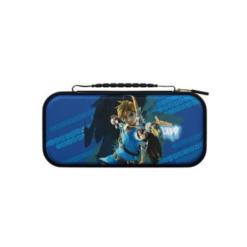 Housse de protection - PDP - Link - Compatible Nintendo Switch - Design lumineux - Support intégré