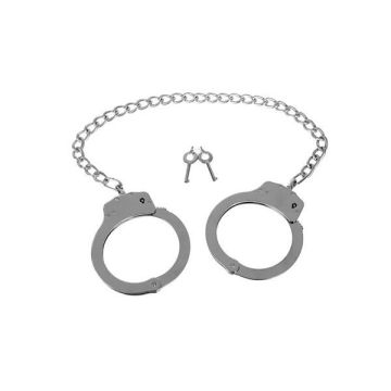 Menottes pour les jeux de bondage - FETISH - METAL LEG CUFFS - Acier de haute qualité - Double verrouillage