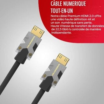 Connectique Audio / Vidéo Monster Cable CABLE HDMI M1000 UHD 4K HDR 22.5GBPS 3M