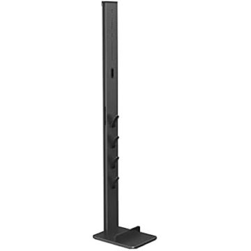 Xavax Standfuß-Organizer für Akkustaubsauger, 29,5 x 22 x 128 cm, Schwarz 00181562, Support pour aspirateur sans Fil Noir