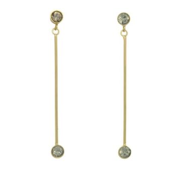 Boucles d'oreille Swarovky - Gris - La bonne étoile