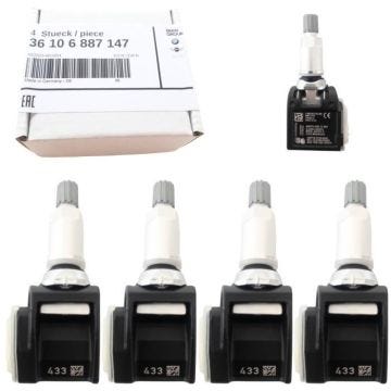 Capteur de pression des pneus - SCHRADER - TPMS BMW X3 X4 X5 X6 X7 - Préprogrammé - Noir - 2 ans de garantie
