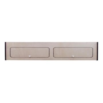 Armoire de Rangement - MDF - 120cm x 25cm x 25cm - 2 Portes - Charnières à Fermeture Douce - Sécurisée