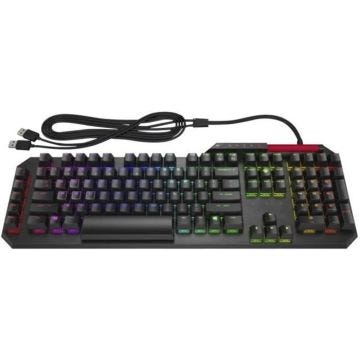 Clavier - HP - OMEN BY HP SEQUENCER - Rétroéclairé - Filaire - Hub USB