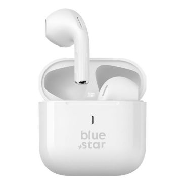 Écouteurs Bluetooth Microphone intégré Commandes Tactiles Blue Star Blanc