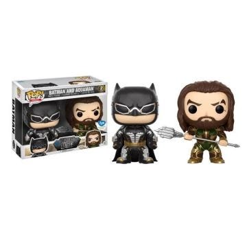 Figurine - FUNKO - 2-Pack Batman Aquaman Pop - 10cm - Vinyl - Justice League