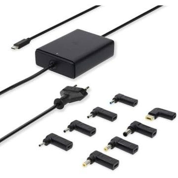 Adaptateur pour Ordinateur Portable - NEDIS - 100 W - GaN - USB-C - 8 embouts inclus